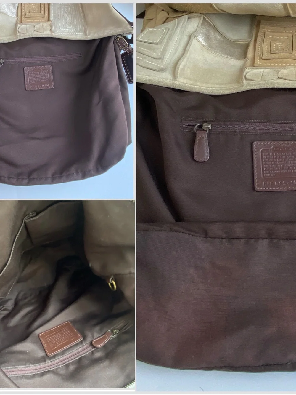 Coach XL Y2K Limited Edition Suede Patchwork Mosaic Shoulder Tote Bag - Picture 16 of 16